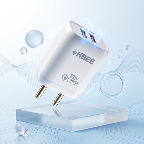 HBEE HBCH 003 18W Dual Port Fast Charger - Micro USB