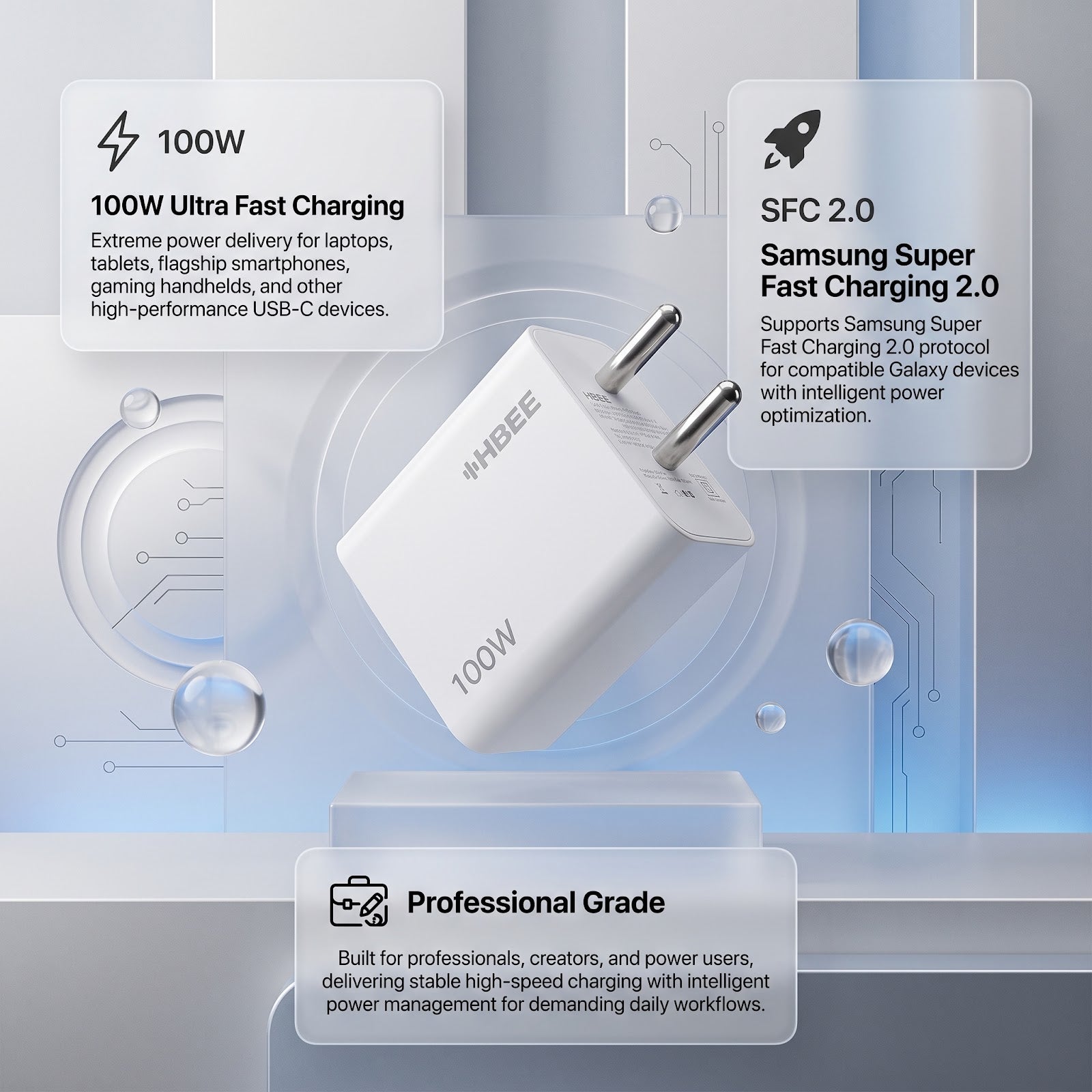 HBEE HB PD-004 100W Ultra Fast Charging Adapter