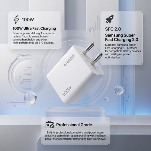 HBEE HB PD-004 100W Ultra Fast Charging Adapter