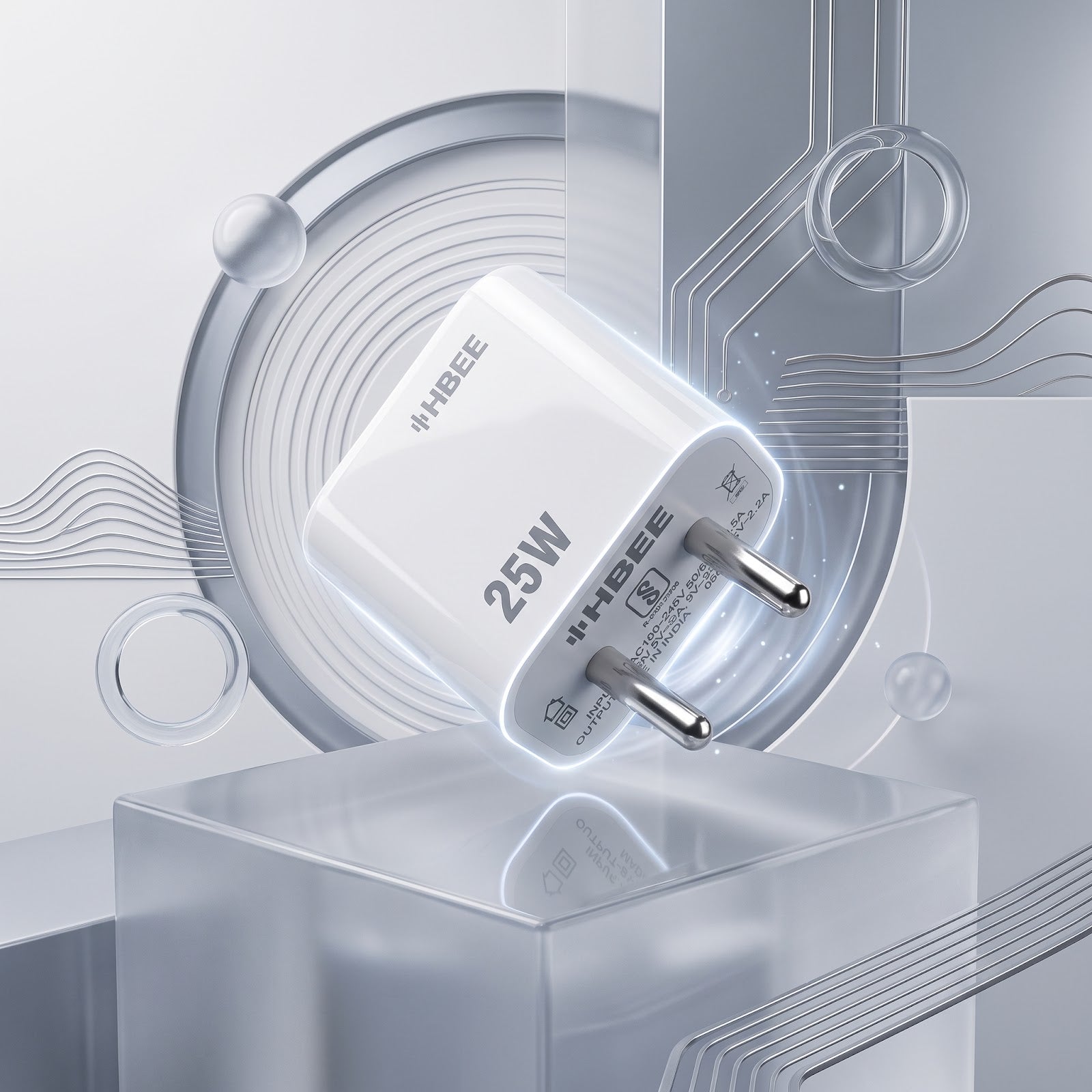 HBEE HB PD-001 25W USB-C Fast Charging Adapter (C to C)