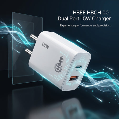 HBEE HBCH 001 15W Dual Port Fast Charger - Micro USB