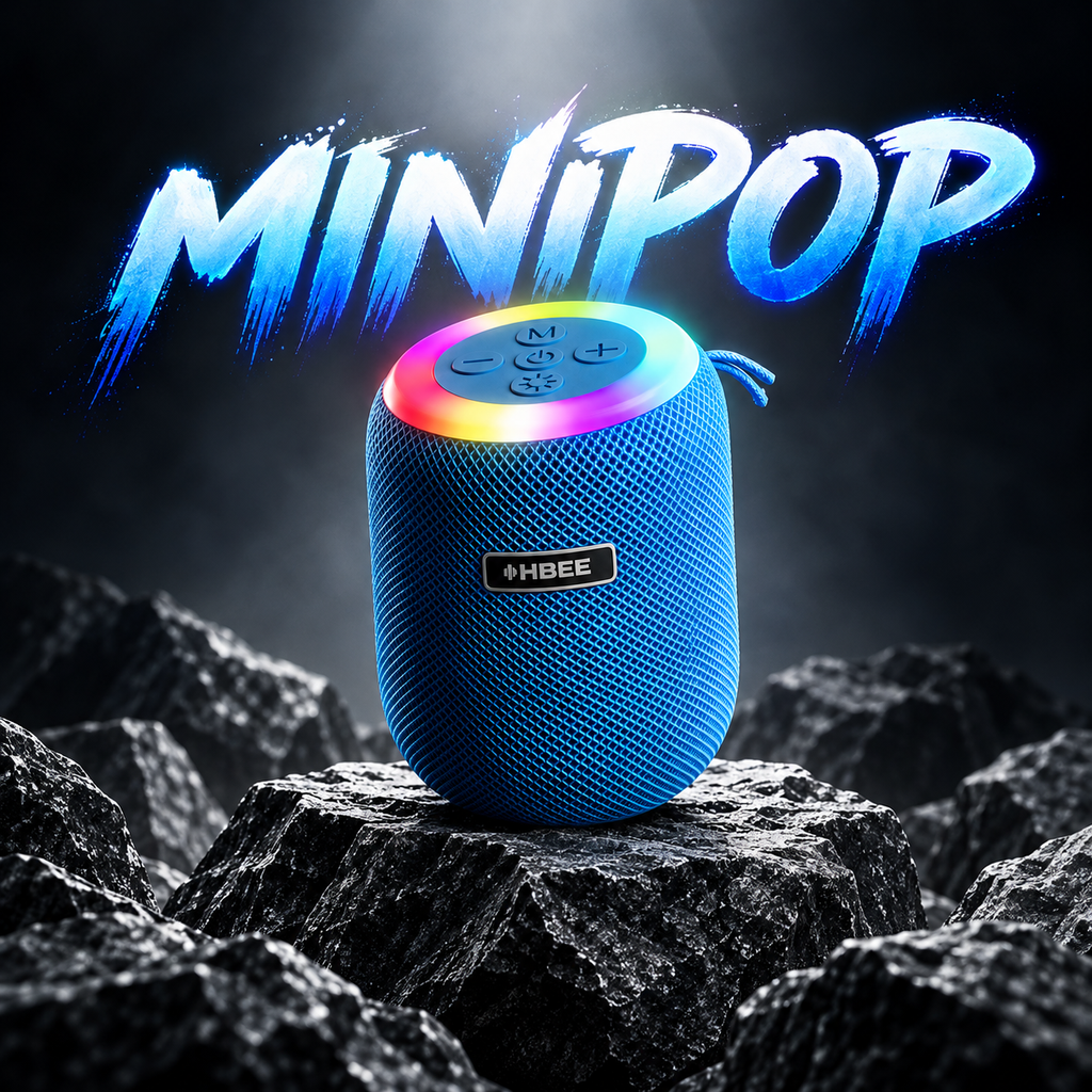 HBEE Minipop Compact Wireless Speaker with LED light