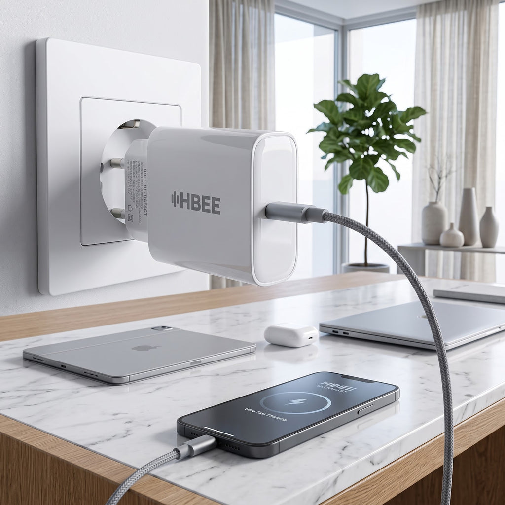 HBEE Flash Pro 80W Super Fast Flash Charger - Type C with Cable