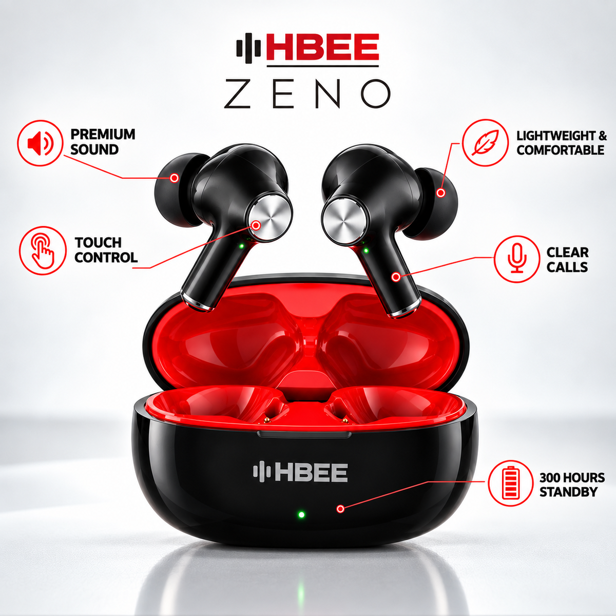 HBEE Zeno Wireless Earbuds