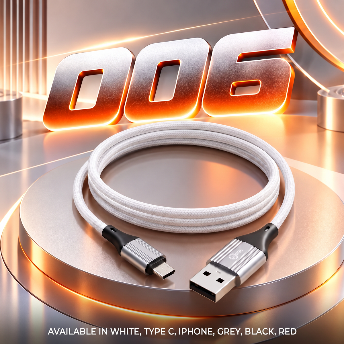 HBEE HBC 006 braided charging cable