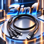 HBEE 3 in 1 braided charging cable